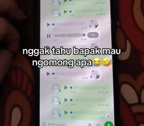 Funny Conversation Between Father and Son via Voice Note WhatsApp, Asking Mom Ended Up Talking About Parking Attendant, Room Bag, and Female Courier