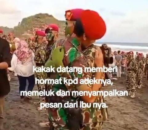 Kakak Adik Jadi Pasukan Elit TNI, Momen Sang Kakak Kopasus Penuh Rasa Bangga Beri Hormat Adiknya yang Resmi Jadi Marinir