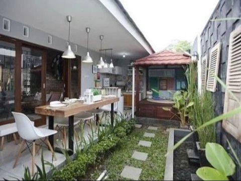 Desain Dapur Minimalis Sederhana di Desa Terbuka