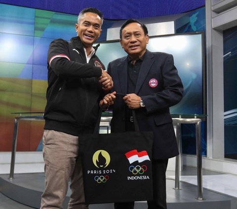 FOTO: CdM Kontingen Indonesia untuk Olimpiade Paris 2024 Kunjungi SCTV Tower