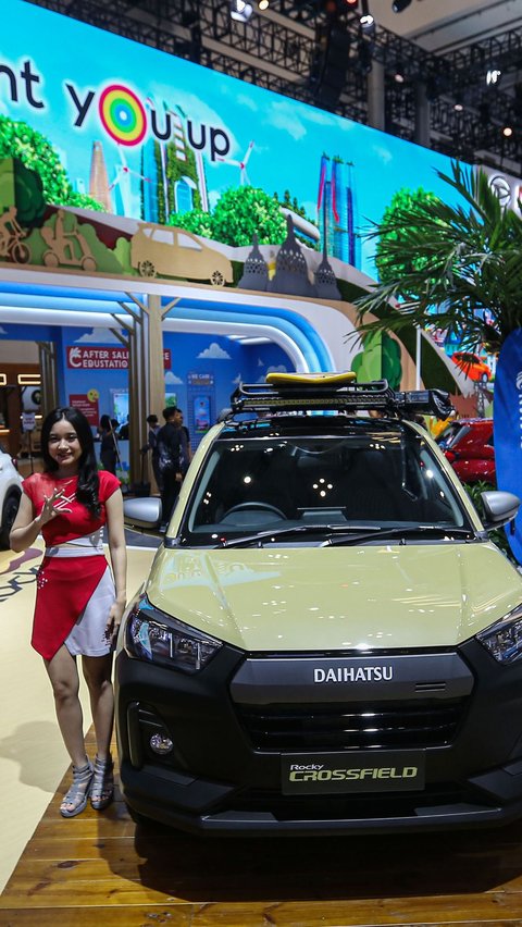 Melalui tema tersebut, Daihatsu senantiasa hadir dan tumbuh bersama masyarakat Indonesia dalam memberikan mobilitas serta menuju masa depan berkelanjutan yang lebih baik. Foto; Liputan6.com/Angga Yuniar<br>