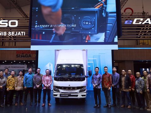 Appearance of Mitsubishi Fuso eCanter Electric Truck Officially Marketed in Indonesia