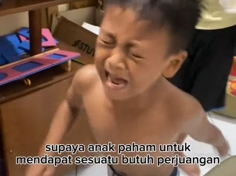 Momen Ayah Latih Anaknya dengan Keras Ini Viral, Akhirnya Bahagia