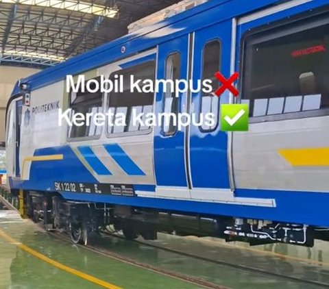 Viral Kampus di Madiun Punya Kereta Api Sendiri, Begini Penampakannya