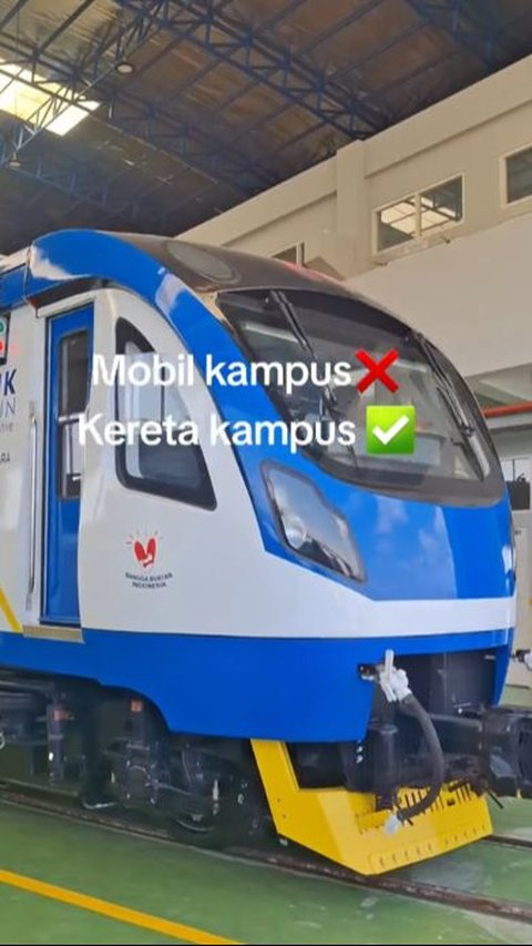 Viral Kampus di Madiun Punya Kereta Api Sendiri, Begini Penampakannya