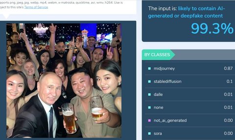 Foto Putin dan Kim Jong Un di Klub Malam, Asli atau Rekayasa?