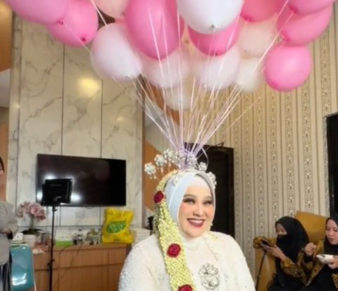 Unconventional Makeup Artist Technique to Prevent Brides from Feeling Tired Due to Head Accessories, Using Balloons!