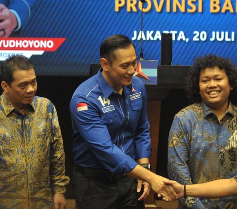 FOTO: Wajah Semringah Marshel Saat Didukung AHY untuk Maju di Pilkada Tangsel 2024