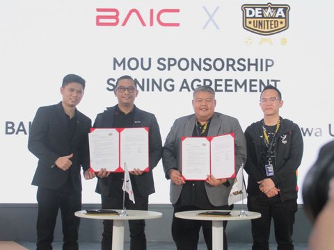 BAIC Indonesia memberikan dukungan kepada Dewa United