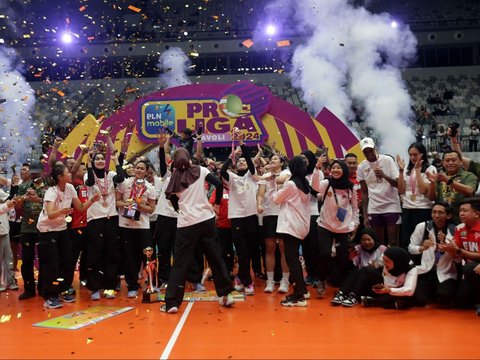 FOTO: Cetak Sejarah Baru, Jakarta BIN Juara Proliga 2024 untuk Pertama Kali