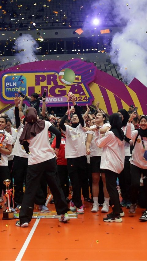 FOTO: Cetak Sejarah Baru, Jakarta BIN Juara Proliga 2024 untuk Pertama Kali