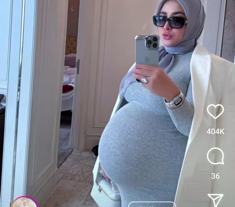 Potret Terbaru Syahrini Hamil Besar, Tetap Tampil Cantik & Mewah