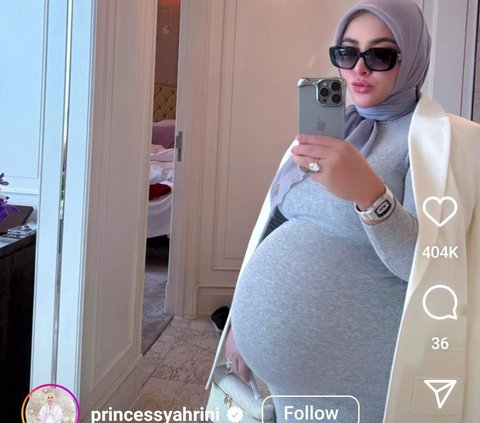 Potret Terbaru Syahrini Hamil Besar, Tetap Tampil Cantik & Mewah