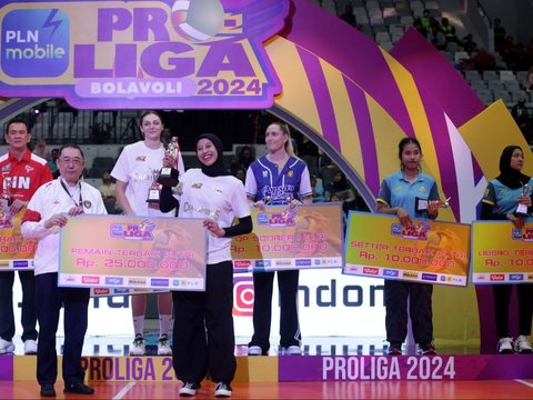 FOTO: Megawati Hangestri Pertiwi Jadi Pemain Terbaik Putri Proliga 2024