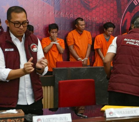 FOTO: Bareskrim Polri Ungkap Peredaran 157 Kg Narkoba Jaringan Malaysia dan Myanmar