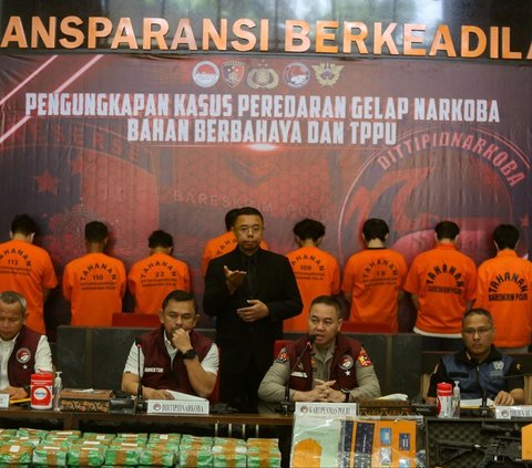 FOTO: Bareskrim Polri Ungkap Peredaran 157 Kg Narkoba Jaringan Malaysia dan Myanmar