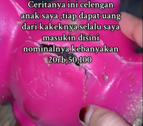 Wanita Ini Sedih Usai Dapati Celengan Anaknya yang Sudah Mencapai Rp5 Juta Dihinggapi Rayap, Begini Penampakannya