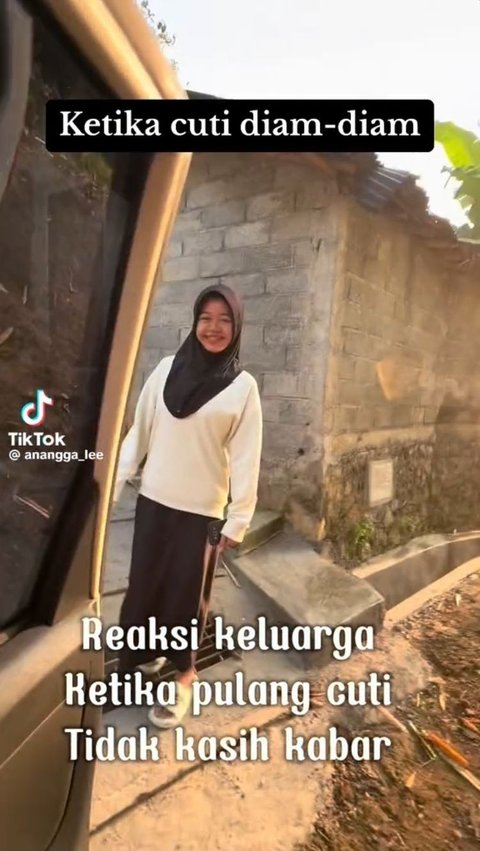 Cuti dan Beri Kejutan Pulang ke Indonesia Diam-Diam, Aksi Pria Ini Viral dan Curi Perhatian