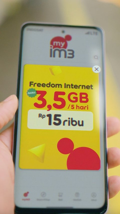 Indosat Ooredoo Hutchison melalui brand IM3 meluncurkan paket kuota data baru bernama Freedom Internet 