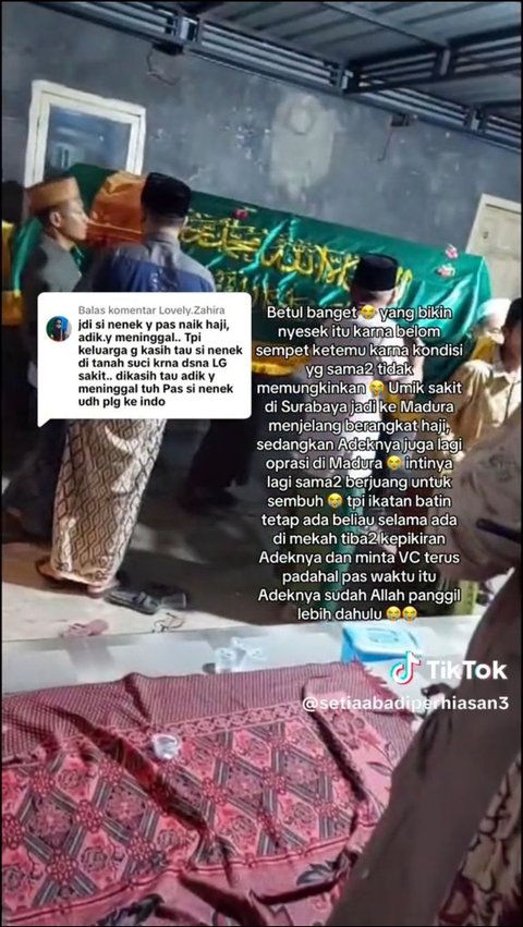 Viral Ibu Baru Diberi Tahu jika Adiknya Meninggal saat Dirinya Tengah Berhaji, Tangisnya Pecah