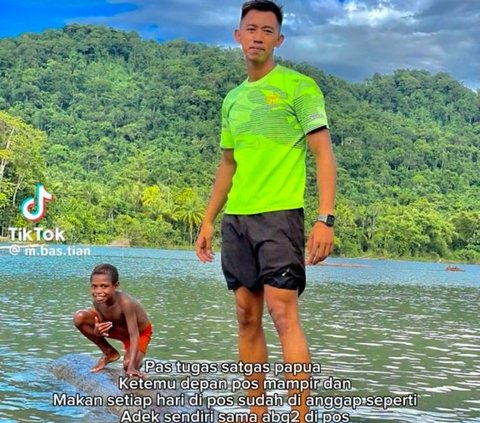 Dari video sebelumnya, Bastian menceritakan bagaimana pertemuannya dengan Tinus. Semua berawal dari pertemuan di pos saat ia melaksanakan tugas menjadi Satgas di Papua. Sejak saat itu, Tinus selalu makan di pos dan dianggap adik sendiri oleh prajurit lainnya.