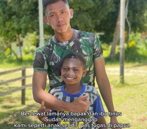 Sudah Dianggap Adik Sendiri, Prajurit TNI Ini Ajak Bocah Papua untuk Tinggal dan Lanjutkan Sekolah di Pulau Jawa