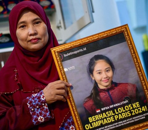 FOTO: Sosok Rifda Irfanaluthfi, Atlet Senam Artistik Pertama Indonesia yang Lolos Olimpiade Paris 2024