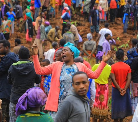 FOTO: Tragisnya Terjangan Tanah Longsor di Ethiopia Tewaskan 229 Orang