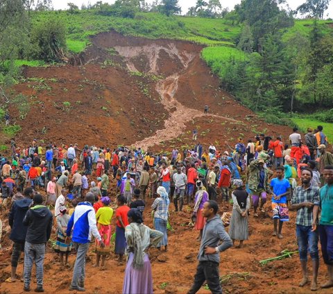 FOTO: Tragisnya Terjangan Tanah Longsor di Ethiopia Tewaskan 229 Orang