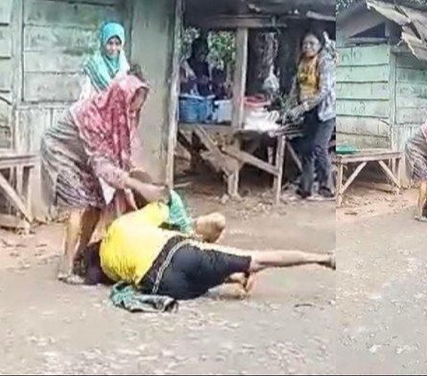 Viral: 2 Grandmothers Involved in a Love Triangle Leading to a Fight in the Middle of the Market, Pulling Each Other's Hair and Falling Over