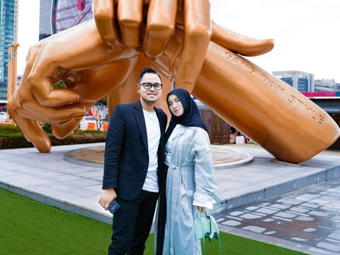 Potret Romantis Gilang Widhia 'Crazy Rich Malang' dan Shandy Purnamasari saat di Korea Selatan, Penampilan Bumil Makin Mencuri Perhatian