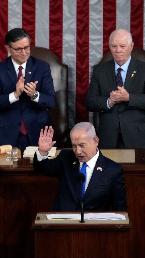 Menurut anggota biro politik Jihad Islam Palestina (PIJ), Ali Abu Shahin, pidato Netanyahu itu bertujuan untuk mendapat simpati dari Washington setelah kehilangan dukungan internasional. Foto: AFP<br>