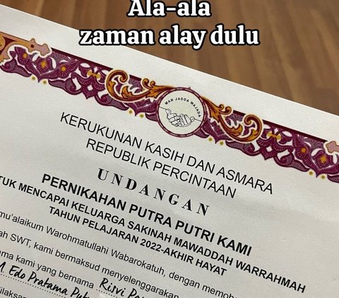 Viral Desain Undangan Pernikahan Dibuat Mirip Ijazah, Begini Penampakan Uniknya yang Bikin Salah Fokus