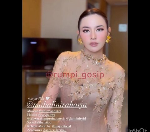 Potret Cantik & Manglingi Mahalini Jadi Bridesmaid di Akad Nikah Aaliyah Massaid dan Thariq Halilintar