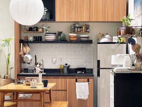 Kabinet Dapur Minimalis Gaya Industrial