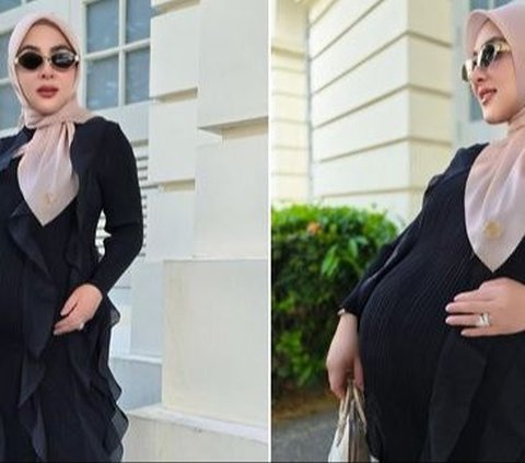 Hamil 38 Minggu, Potret Terbaru Syahrini Makin Stunning Pakai Dress Hitam & Tenteng Tas Hermes