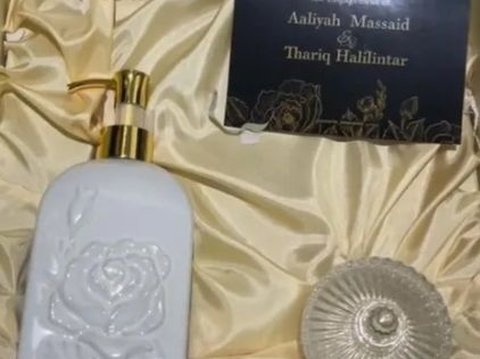 Ada Tas hingga Pigura, Intip Souvenir Resepsi Pernikahan Thoriq Halilintar dan Aaliyah Massaid