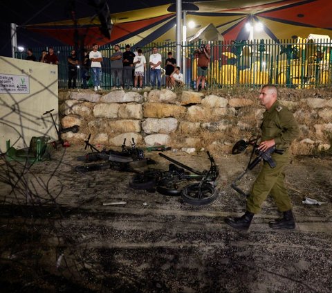 FOTO: Serangan Roket Misterius Hantam Dataran Tinggi Golan yang Diduduki Israel, 11 Tewas