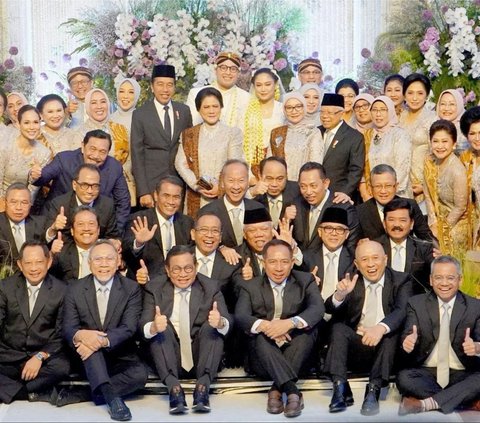 Rare Photo of the `Santuy` Moment of Ministers at the Wedding of Health Minister Budi Gunadi Sadikin's Daughter