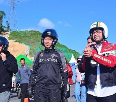 10 Potret Raffi Ahmad Ikut Resmikan Jembatan Bersama Jokowi di Kaltim, Sempat Motoran Menyusuri IKN