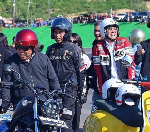 10 Potret Raffi Ahmad Ikut Resmikan Jembatan Bersama Jokowi di Kaltim, Sempat Motoran Menyusuri IKN