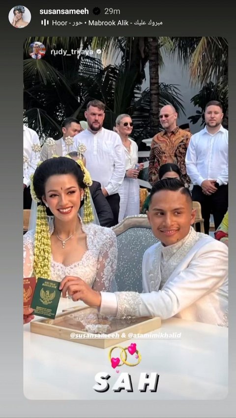 Potret Pernikahan Susan Sameh dan Khalif Attamimi, Cantik Menawan Jari Pengantin Jawa hingga Princess di Negeri Dongeng