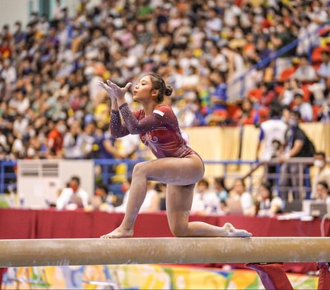 Mengenal Sosok Rifda Irfanaluthfi, Atlet Senam Indonesia di Olimpiade Paris 2024 yang Tuai Pujian