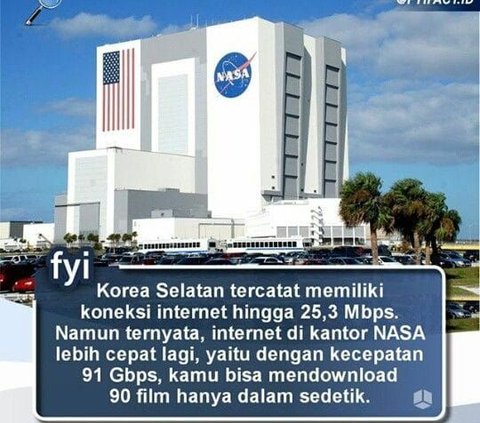 Kecepatan Internet di Kantor NASA Diklaim Capai 91 Gbps? Cek Faktanya