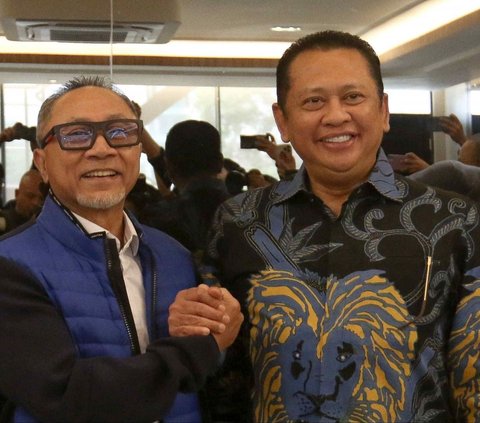 FOTO: Silaturahmi Kebangsaan Ketua MPR RI Bambang Soesatyo dengan Ketua Umum PAN Zulkifli Hasan di Markas PAN