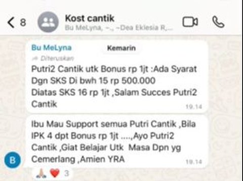 Dapat Hadiah Rp1 Juta Jika Raih IPK 4, Cara Ibu Kos Semangati Mahasiswa untuk Kuliah Ini Banjir Pujian