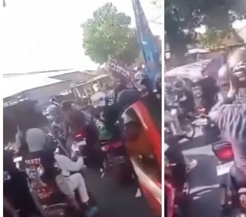 Viral! Konvoi Pesilat di Sragen Halangi Mobil Damkar