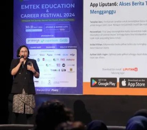 FOTO: Pemred Liputan6.com Berbagi Pengalaman Jurnalistik di Emtek Education & Career Festival 2024