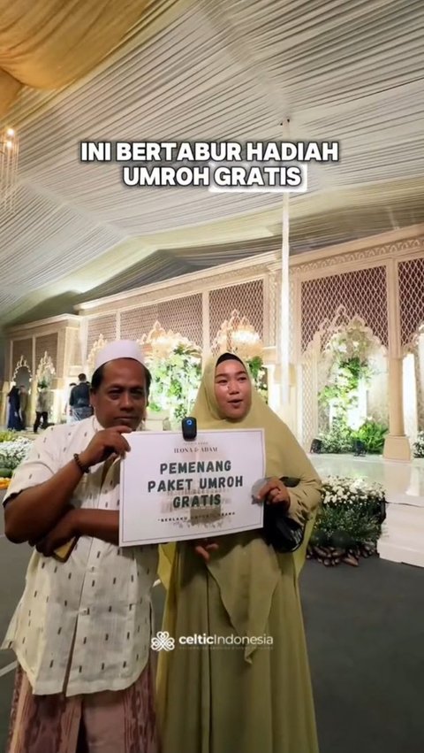 Ada 13 Undian Umroh Gratis hingga Suvenir Sembako, Pernikahan Bertema Pesta Rakyat di Gresik Ini Viral