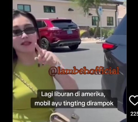 Potret Mobil Ayu Ting Ting Dirampok saat Liburan di Amerika, Barang Berharga Raib & Lapor Polisi